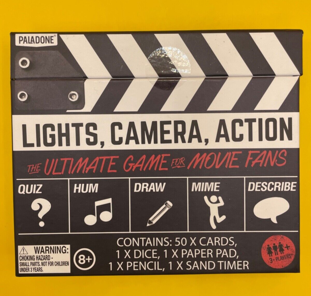 🎬Lights Camera Action Game For Movie Fans 3+ PlayersAges 8 & Up